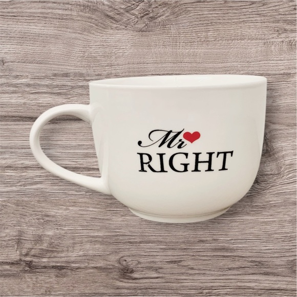 💕 MR. RIGHT Soup Mug 💕 - Picture 7 of 8